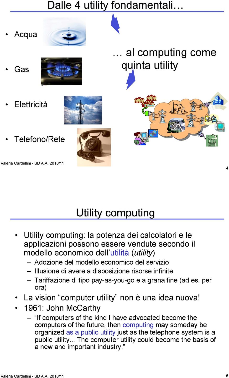 fine (ad es. per ora) La vision computer utility non è una idea nuova!