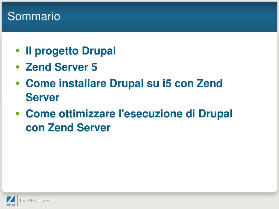 i5 con Zend Server Come ottimizzare