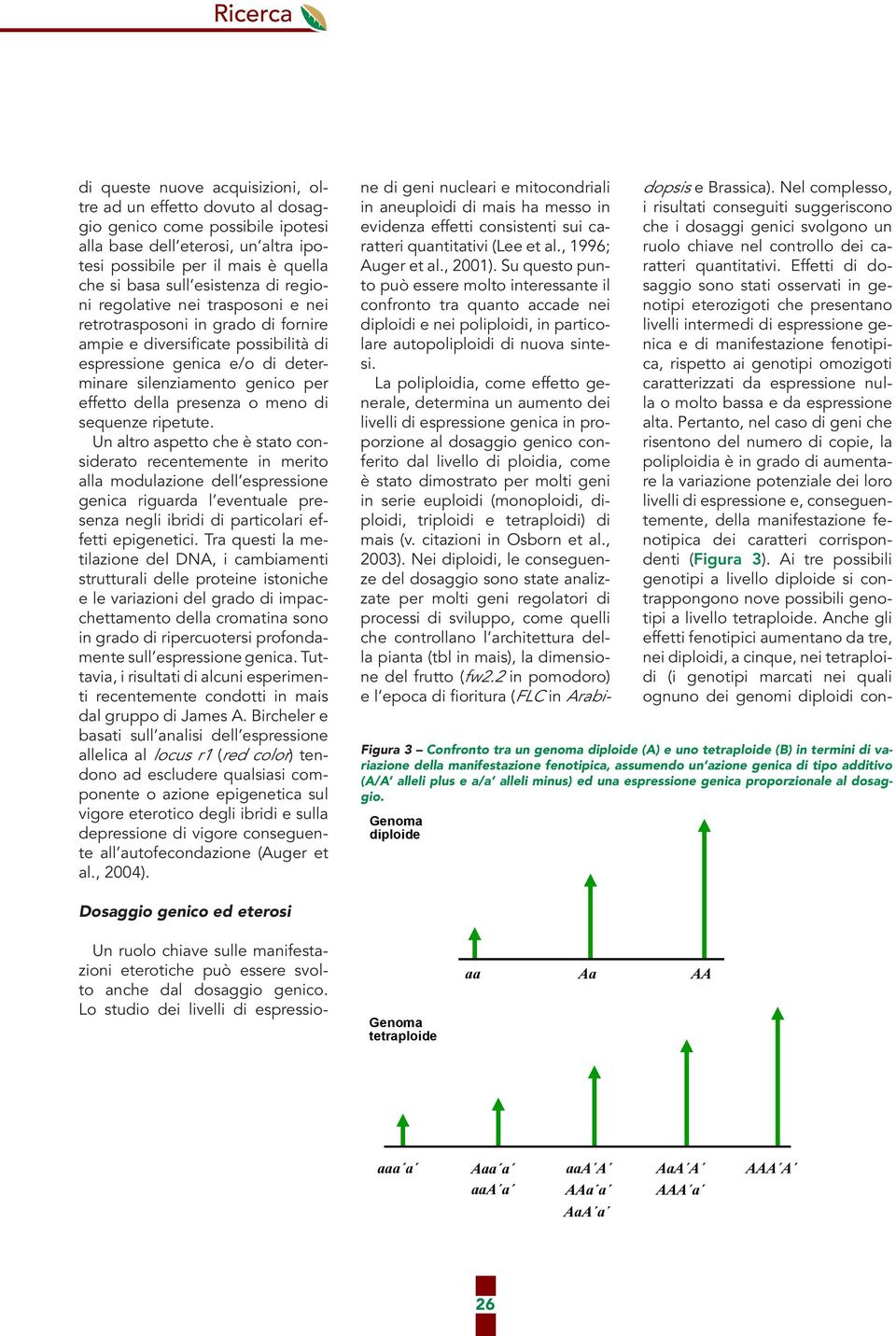 presenza o meno di sequenze ripetute.