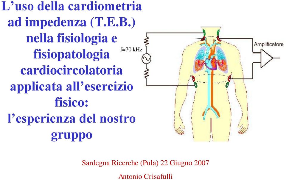 cardiocircolatoria applicata all esercizio fisico: l