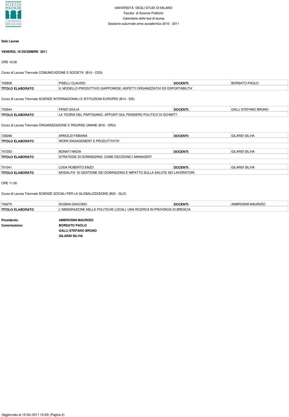 Laurea Triennale SCIENZE INTERNAZIONALI E ISTITUZIONI EUROPEE (B14 - SIE) 729044 FENZI GIULIA DOCENTI: GALLI STEFANO BRUNO LA TEORIA DEL PARTIGIANO. APPUNTI SUL PENSIERO POLITICO DI SCHMITT.