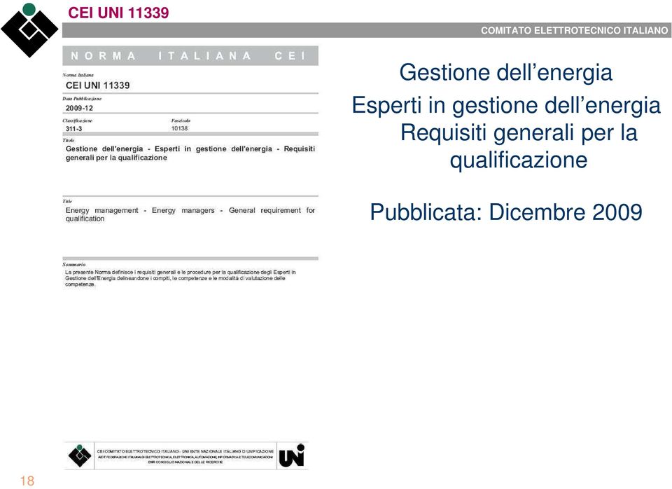 energia Requisiti generali per la