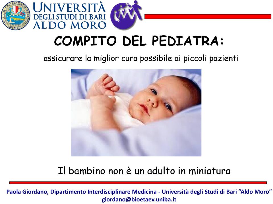 Paola Giordano, Dipartimento Interdisciplinare Medicina -