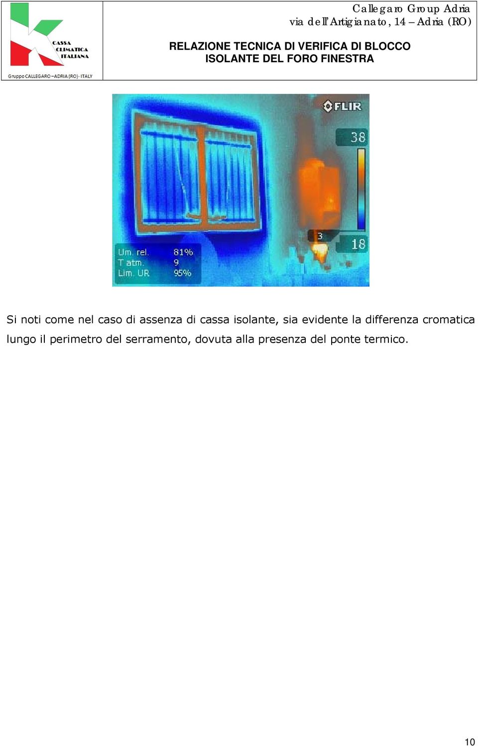 cromatica lungo il perimetro del