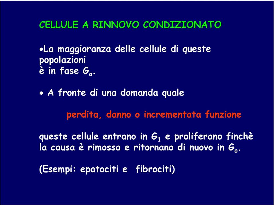 A fronte di una domanda quale perdita, danno o incrementata funzione