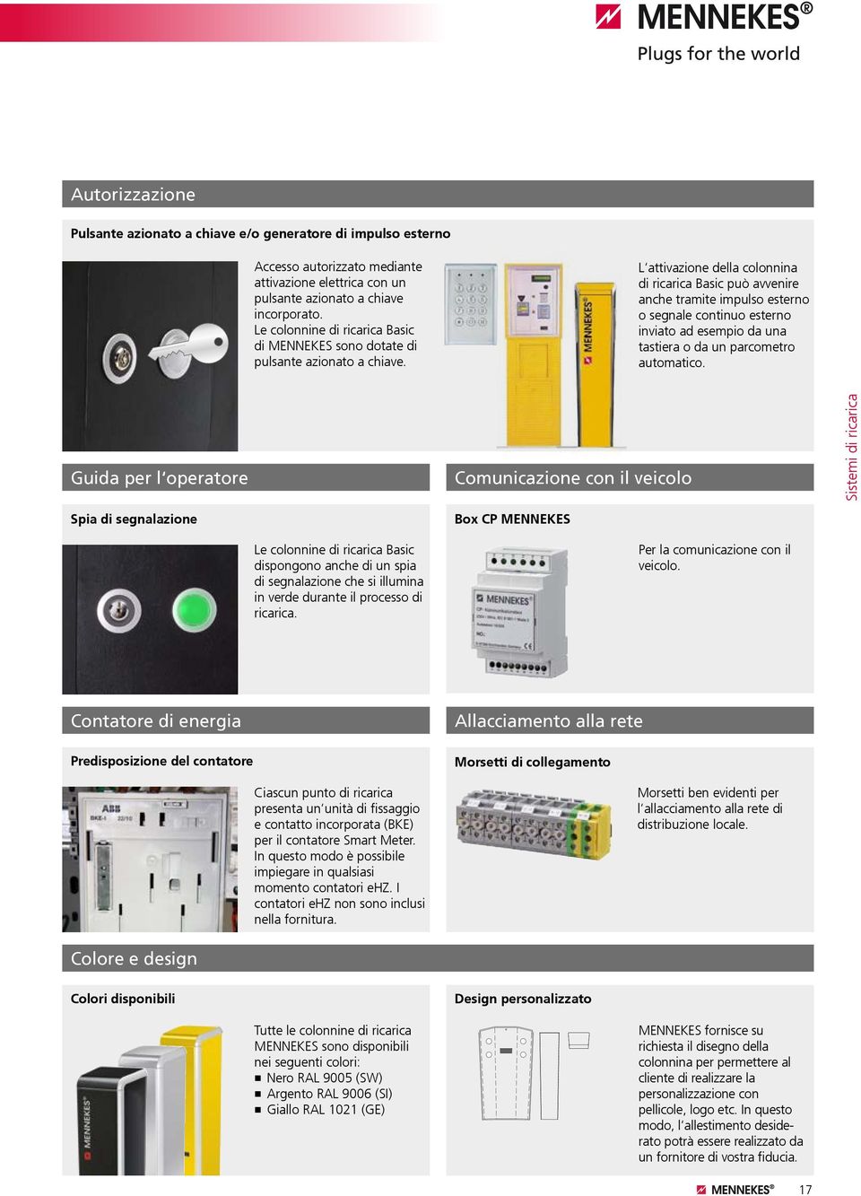 L attivazione della colonnina di ricarica Basic può avvenire anche tramite impulso esterno o segnale continuo esterno inviato ad esempio da una tastiera o da un parcometro automatico.