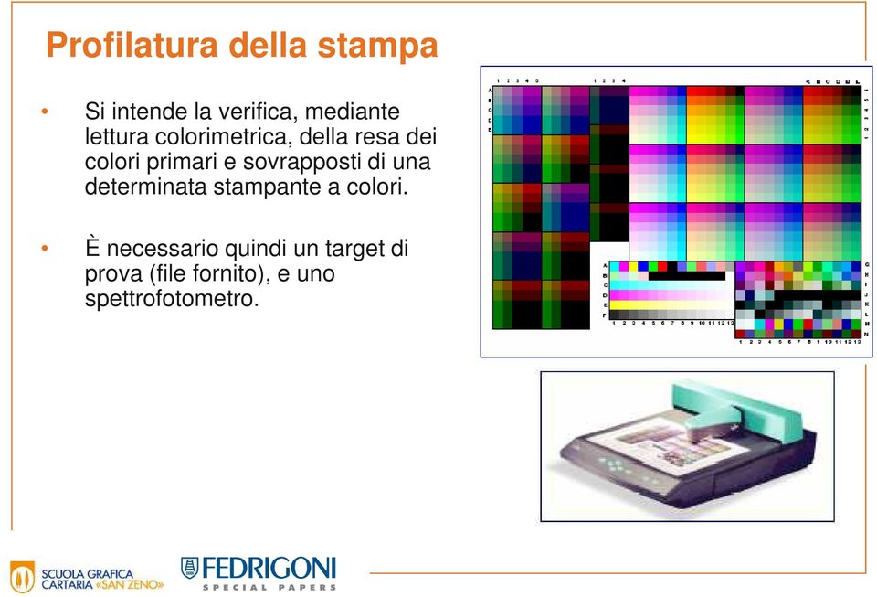 sovrapposti di una determinata stampante a colori.