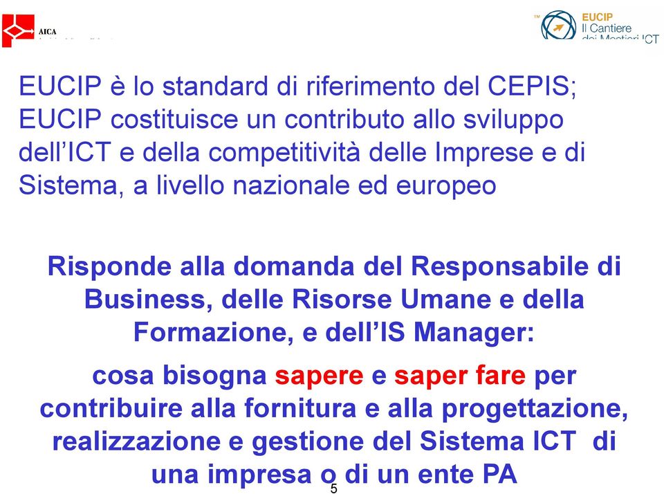 di Business, delle Risorse Umane e della Formazione, e dell IS Manager: cosa bisogna sapere e saper fare per