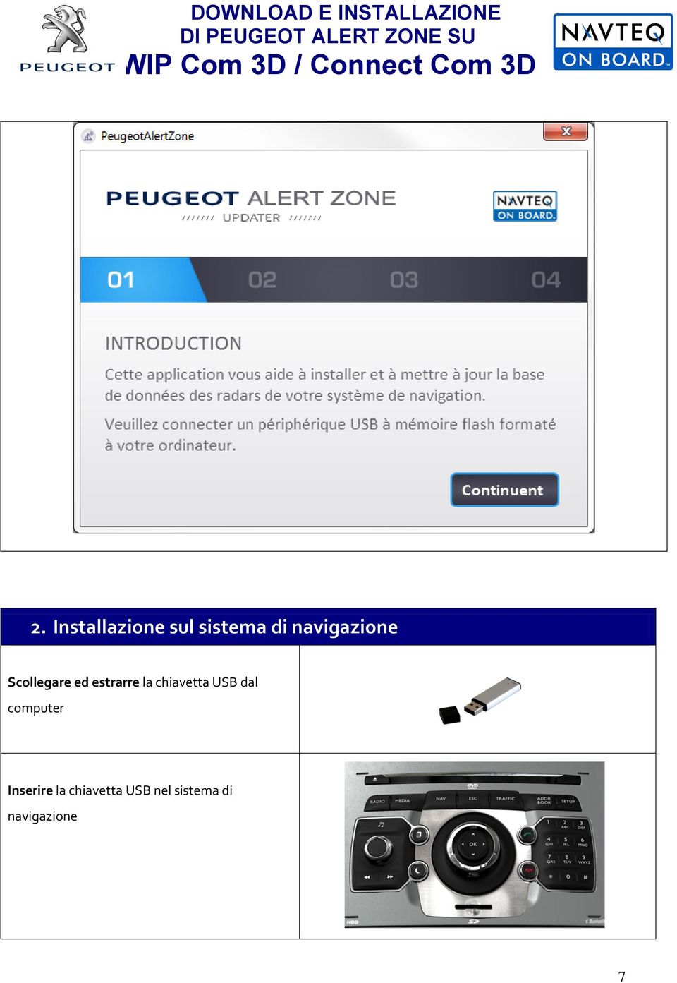 chiavetta USB dal computer Inserire