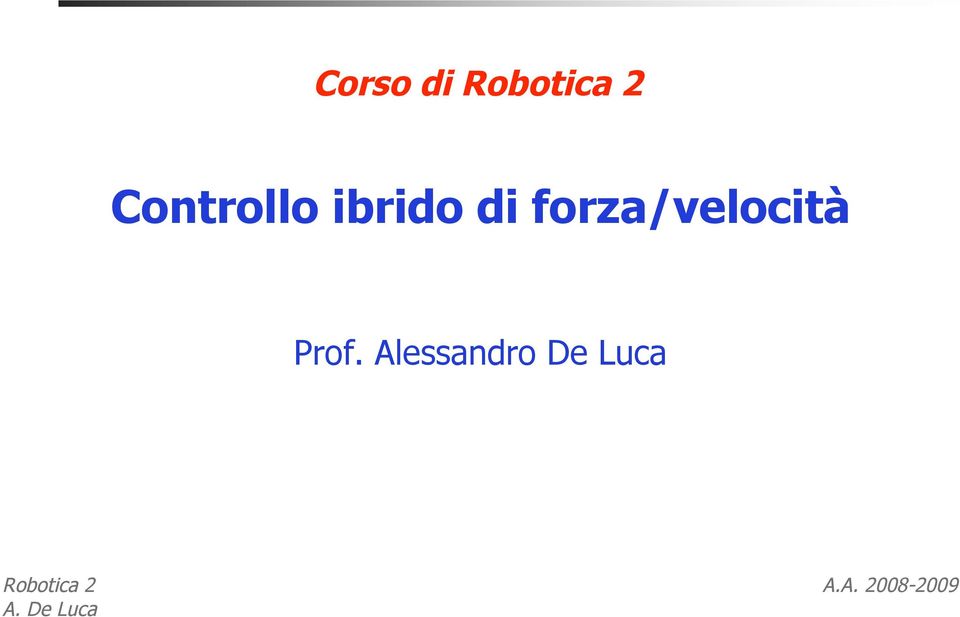 forza/velocità Prof.