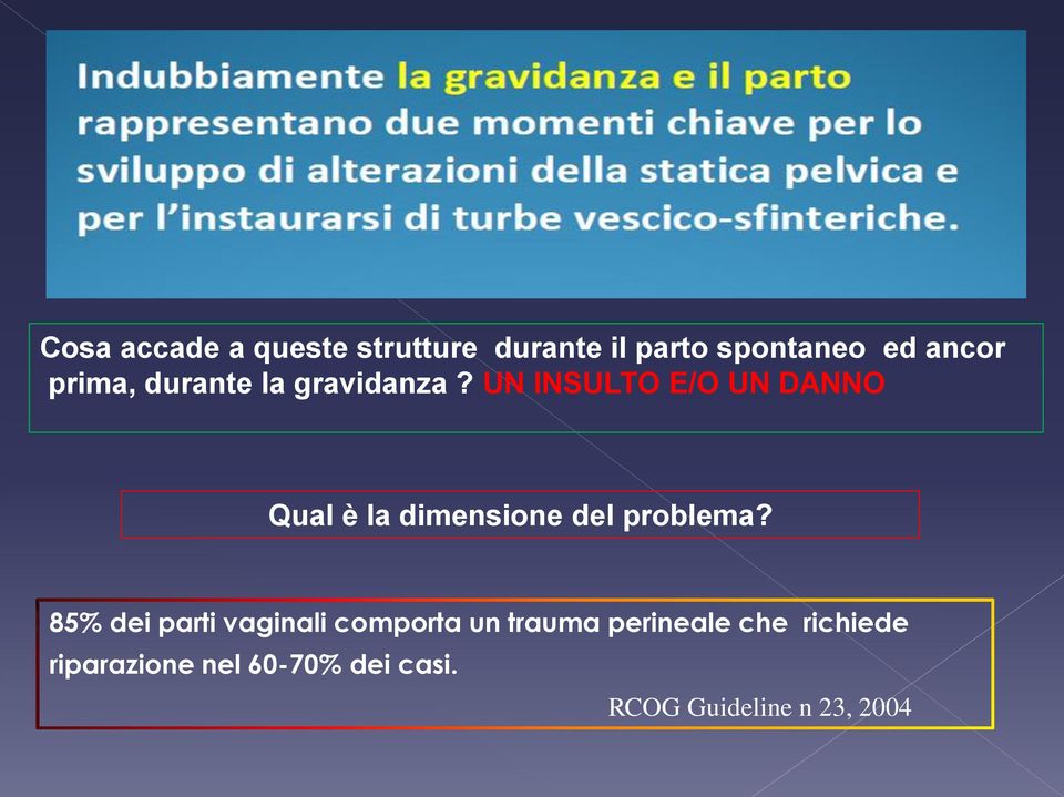 UN INSULTO E/O UN DANNO Qual è la dimensione del problema?