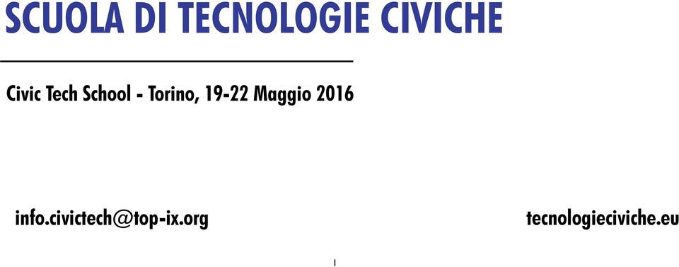 19-22 Maggio 2016 info.