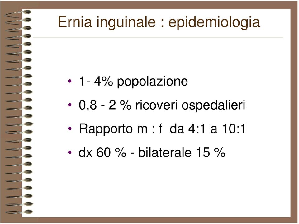 ricoveri ospedalieri Rapporto m