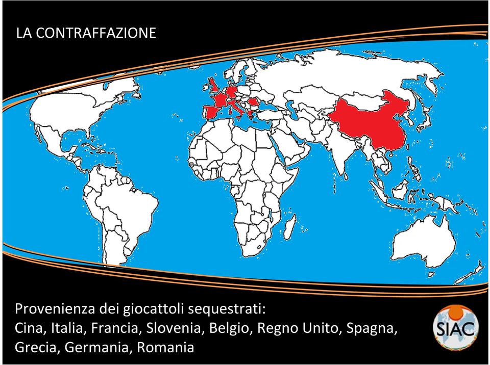 Italia, Francia, Slovenia, Belgio,