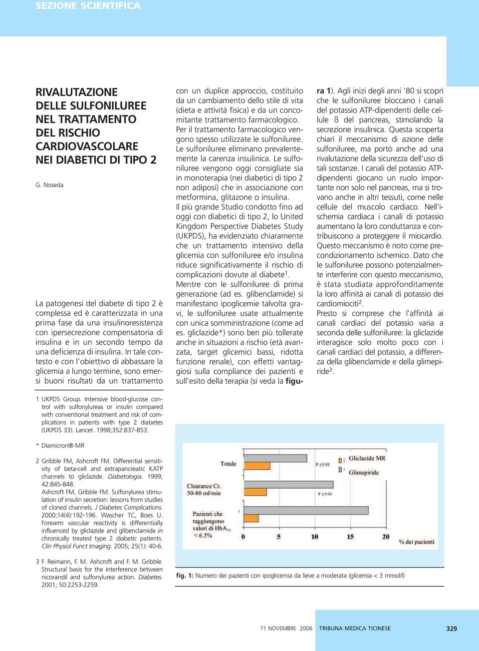 deficienza di insulina. In tale contesto e con l'obiettivo di abbassare la glicemia a lungo termine, sono emersi buoni risultati da un trattamento 1 UKPDS Group.