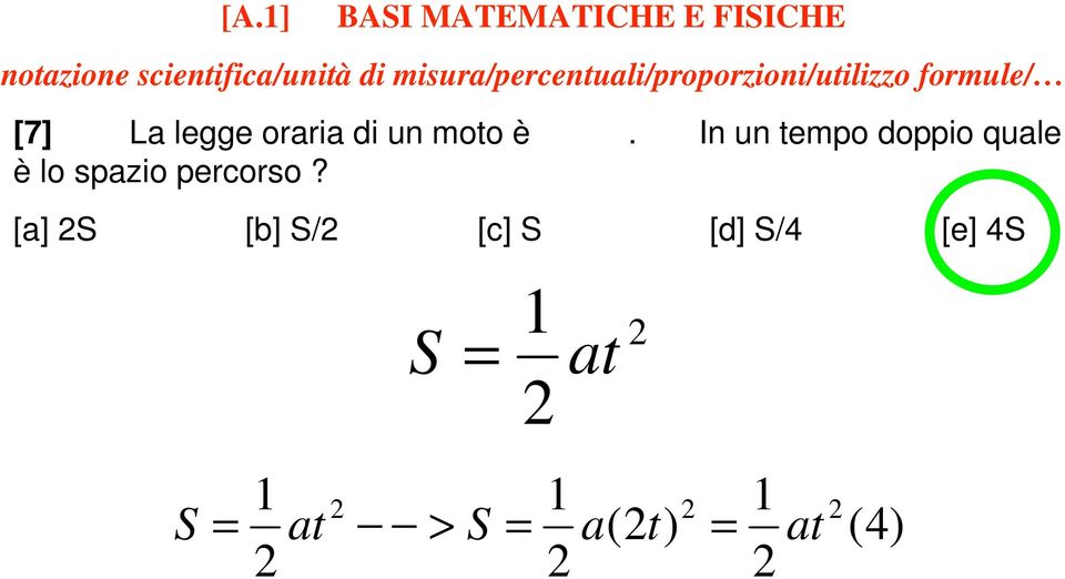 oraria di un moto è.