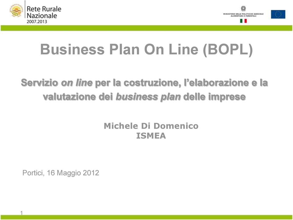 valutazione dei business plan delle imprese