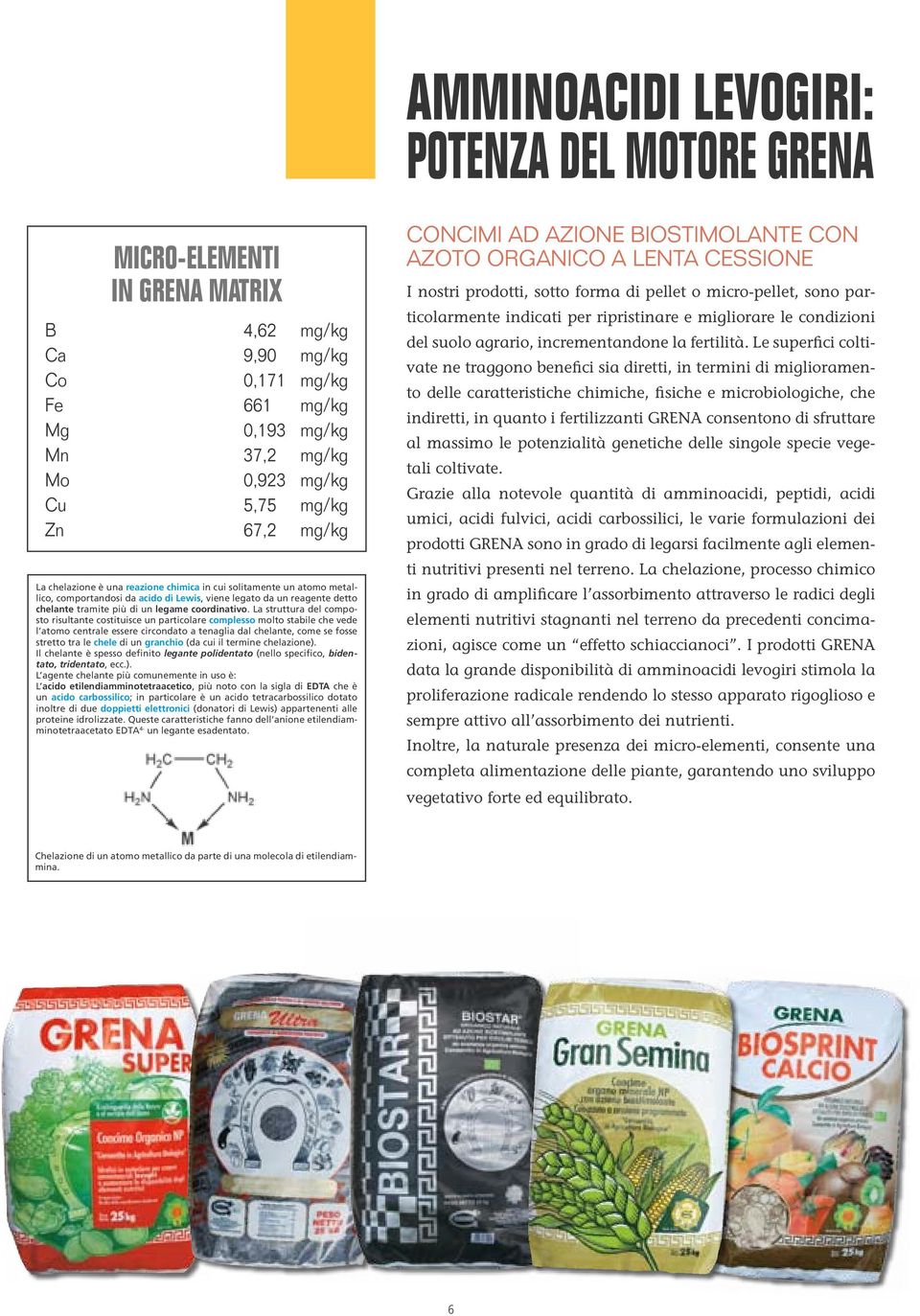 La struttura del composto risultante costituisce un particolare complesso molto stabile che vede l atomo centrale essere circondato a tenaglia dal chelante, come se fosse stretto tra le chele di un