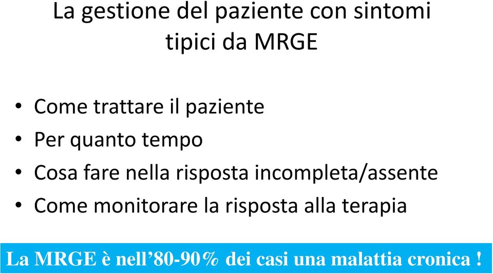 risposta incompleta/assente Come monitorare la risposta