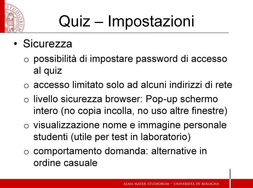 schermo intero (no copia incolla, no uso altre finestre) o visualizzazione nome e immagine