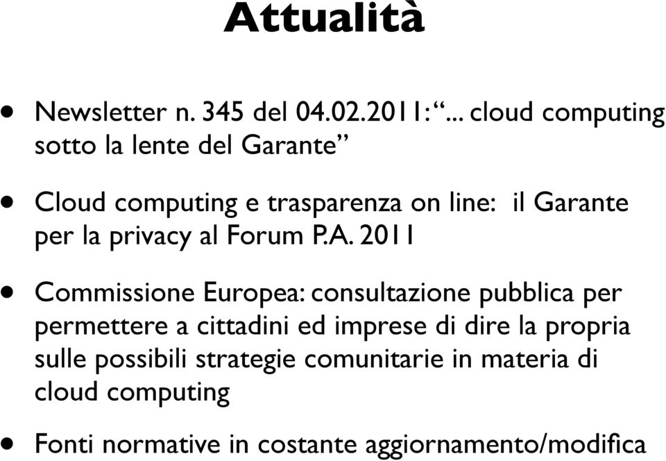 il Garante per la privacy al Forum P.A.