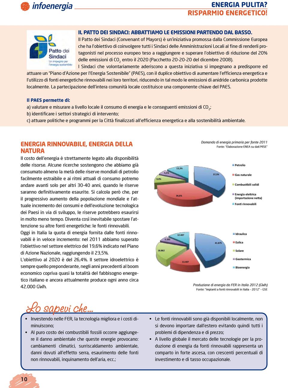 protagonisti nel processo europeo teso a raggiungere e superare l obiettivo di riduzione del 20% delle emissioni di CO 2 entro il 2020 (Pacchetto 20-20-20 del dicembre 2008).