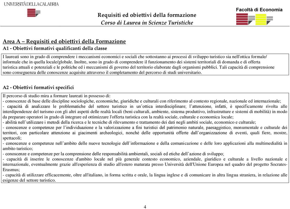 Inoltre, sono in grado di comprendere il funzionamento dei sistemi territoriali di domanda e di offerta turistica attuali e potenziali e le politiche ed i meccanismi di governo del territorio