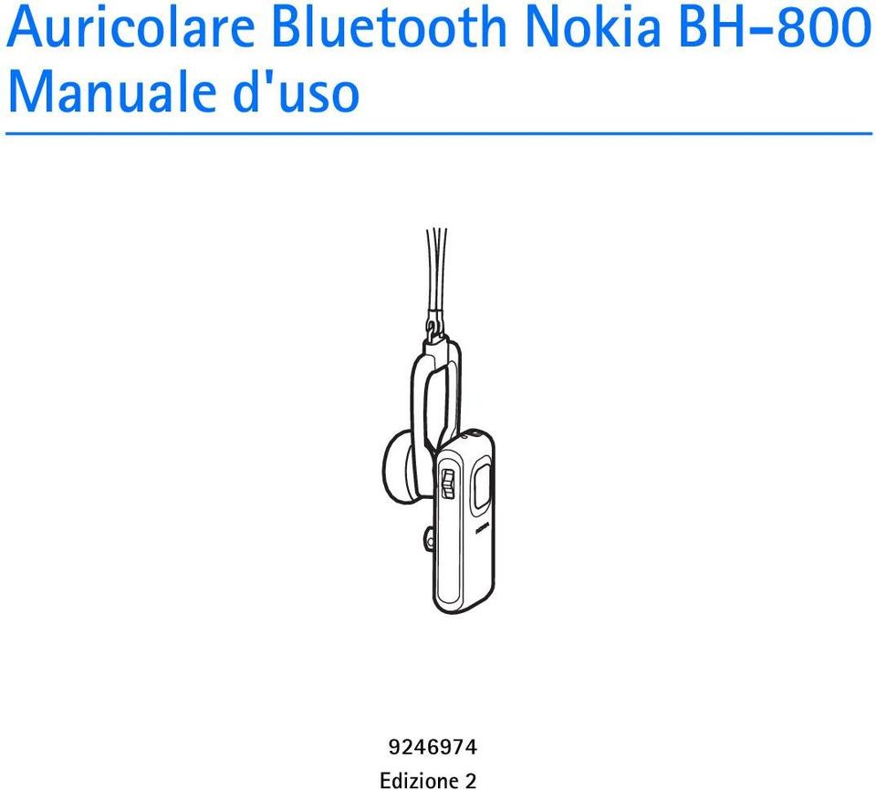 BH-800 Manuale