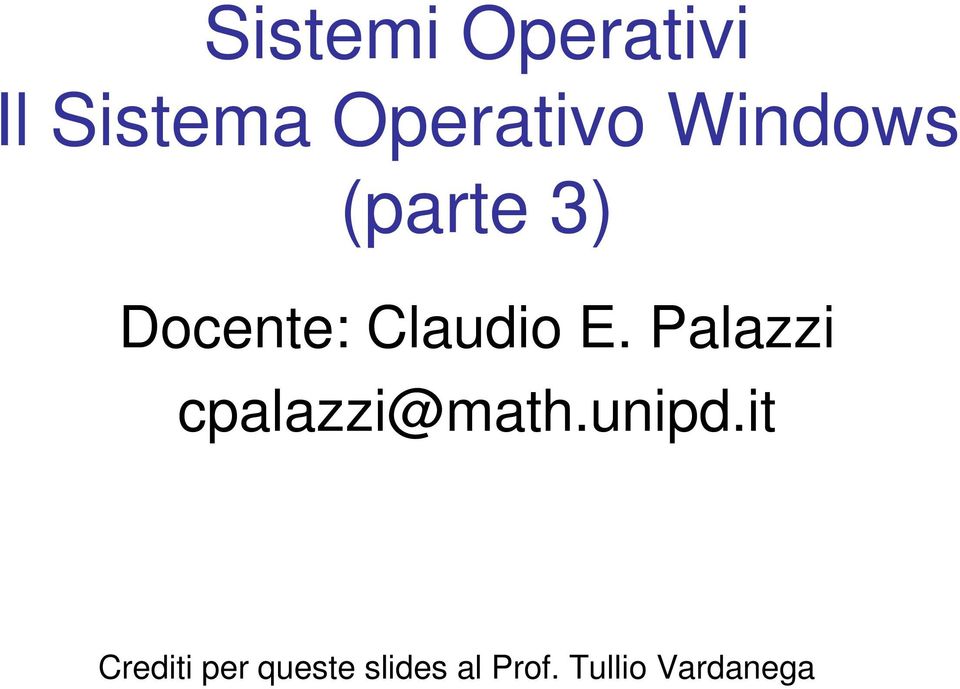 Palazzi cpalazzi@math.unipd.