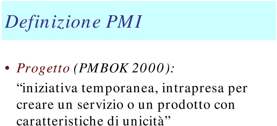 intrapresa per creare un servizio