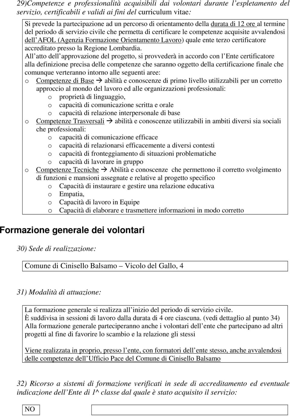 ente terzo certificatore accreditato presso la Regione Lombardia.