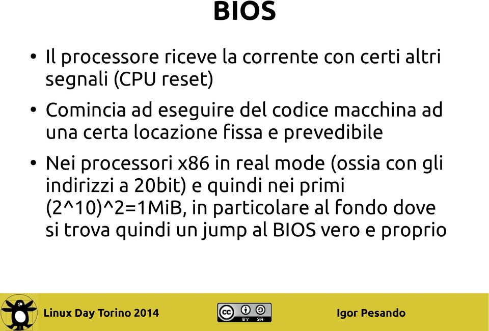 processori x86 in real mode (ossia con gli indirizzi a 20bit) e quindi nei primi