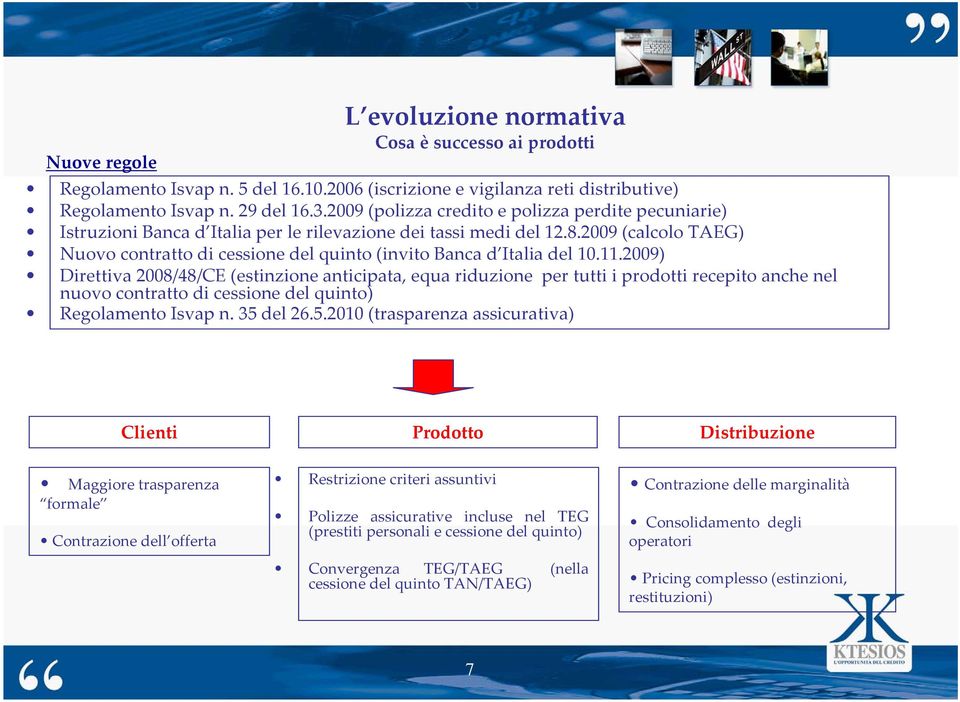 2009 (calcolo TAEG) Nuovo contratto di cessione del quinto (invito Banca d Italia del 10.11.