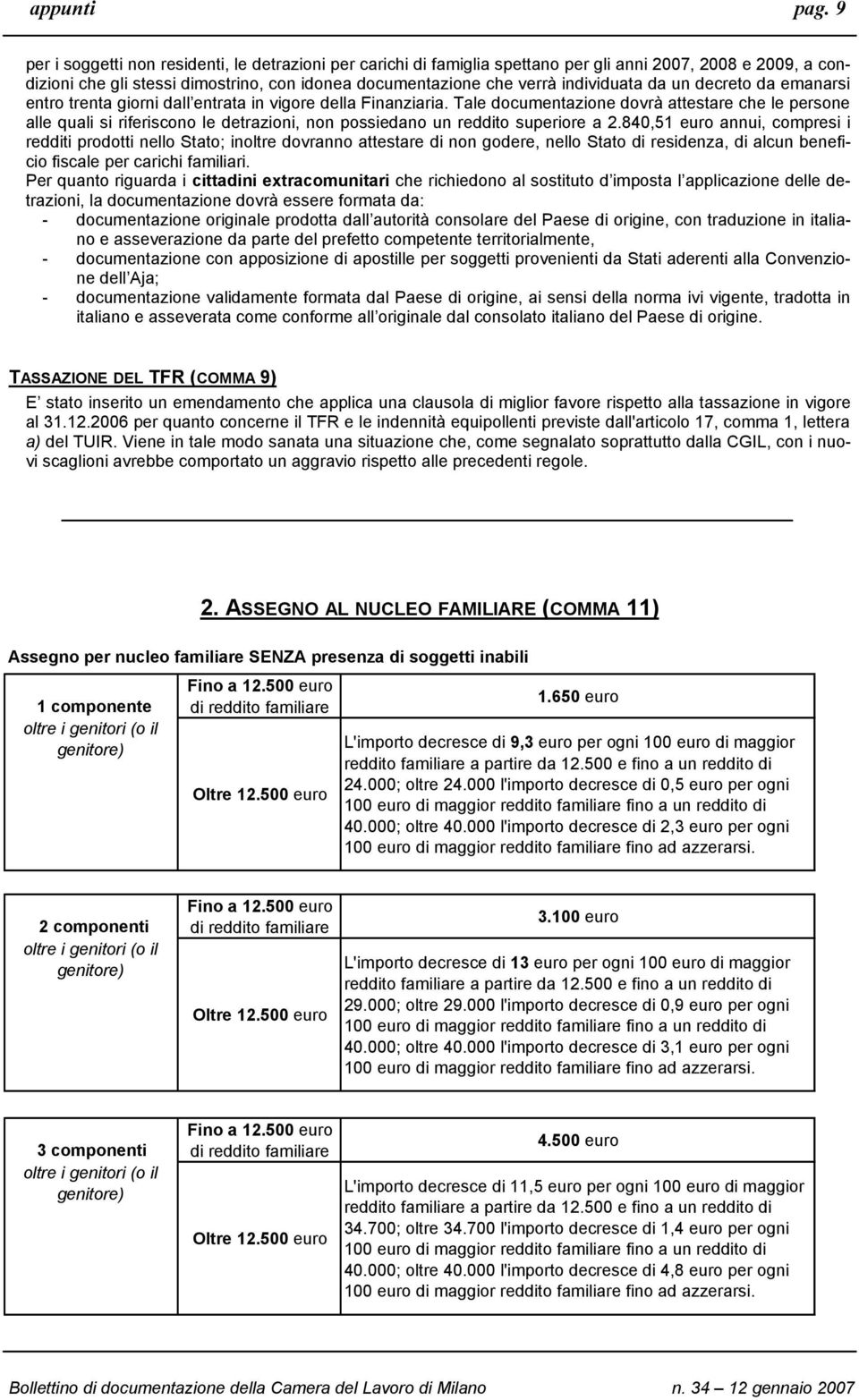 da un decreto da emanarsi entro trenta giorni dall entrata in vigore della Finanziaria.