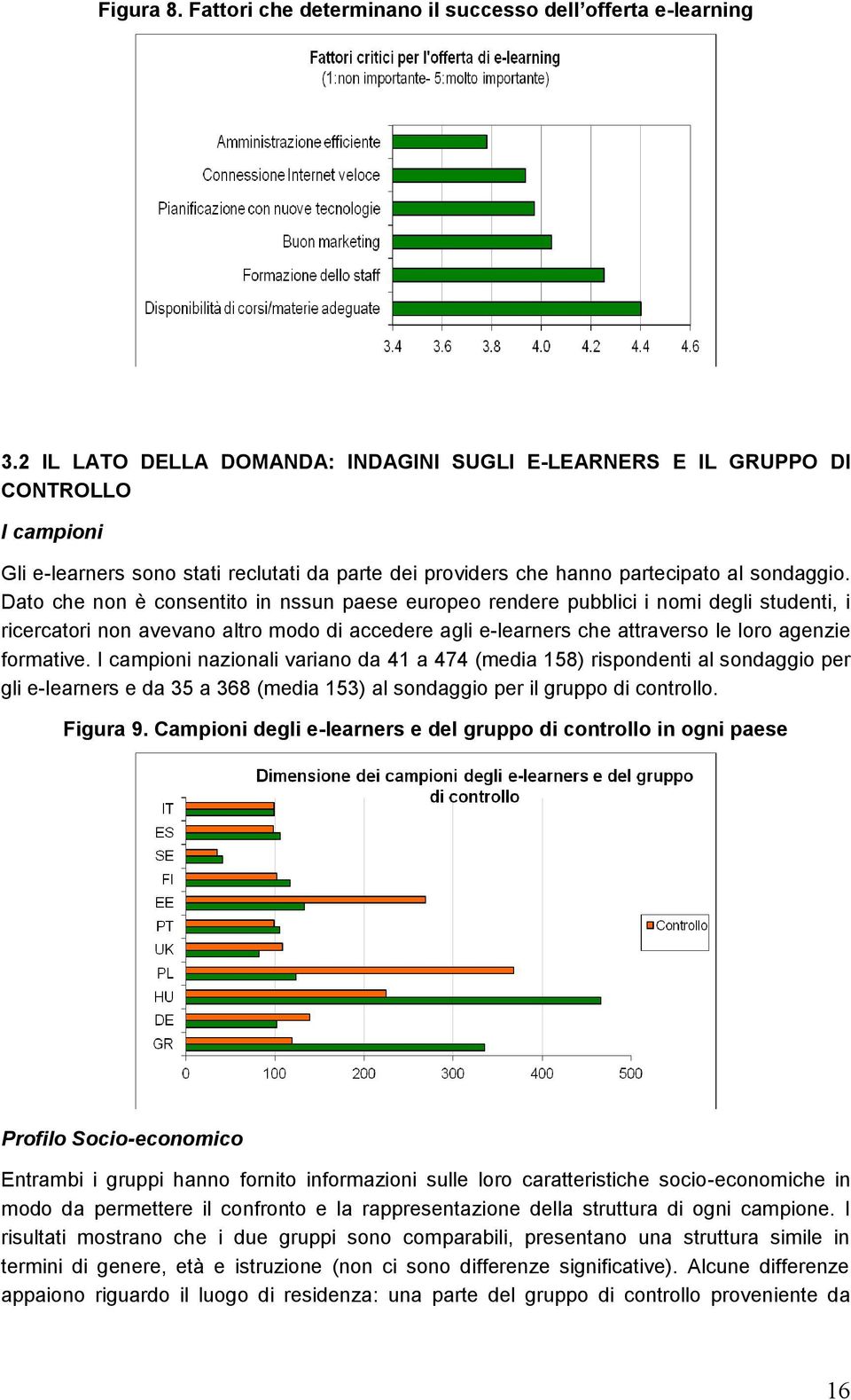 Dato che non è consentito in nssun paese europeo rendere pubblici i nomi degli studenti, i ricercatori non avevano altro modo di accedere agli e-learners che attraverso le loro agenzie formative.