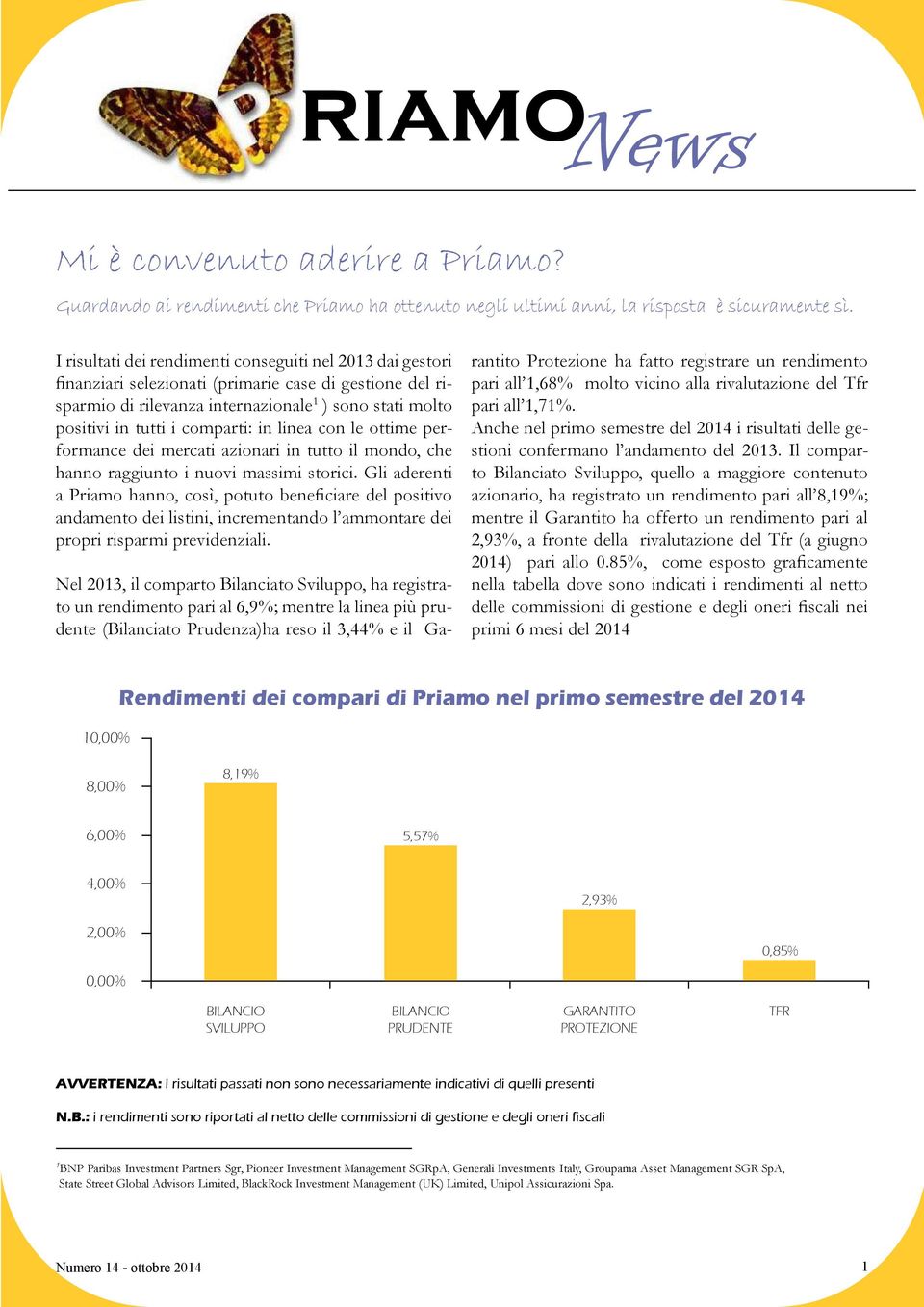 comparti: in linea con le ottime performance dei mercati azionari in tutto il mondo, che hanno raggiunto i nuovi massimi storici.