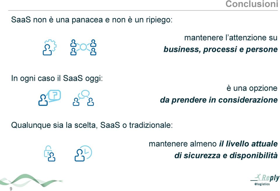 una opzione da prendere in considerazione Qualunque sia la scelta, SaaS o