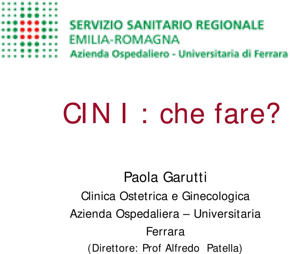 Ginecologica Azienda Ospedaliera