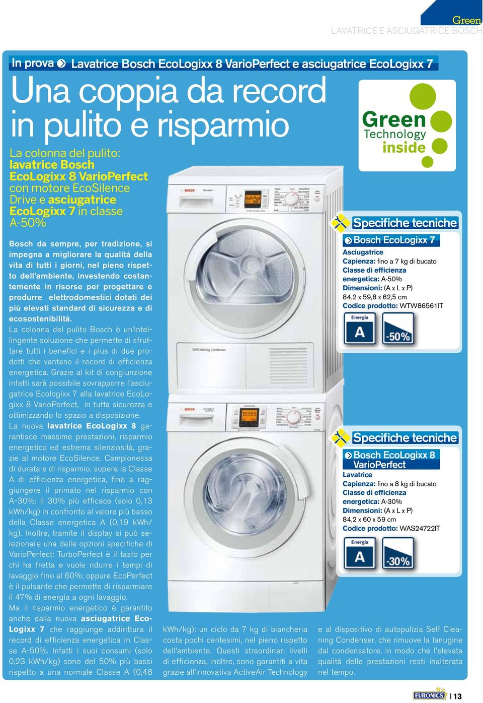 pieno rispetto dell ambiente, investendo costantemente in risorse per progettare e produrre elettrodomestici dotati dei più elevati standard di sicurezza e di ecosostenibilità.