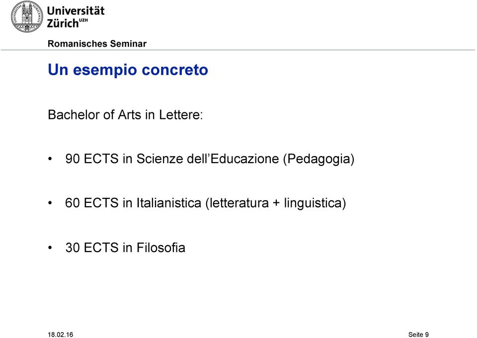 (Pedagogia) 60 ECTS in Italianistica