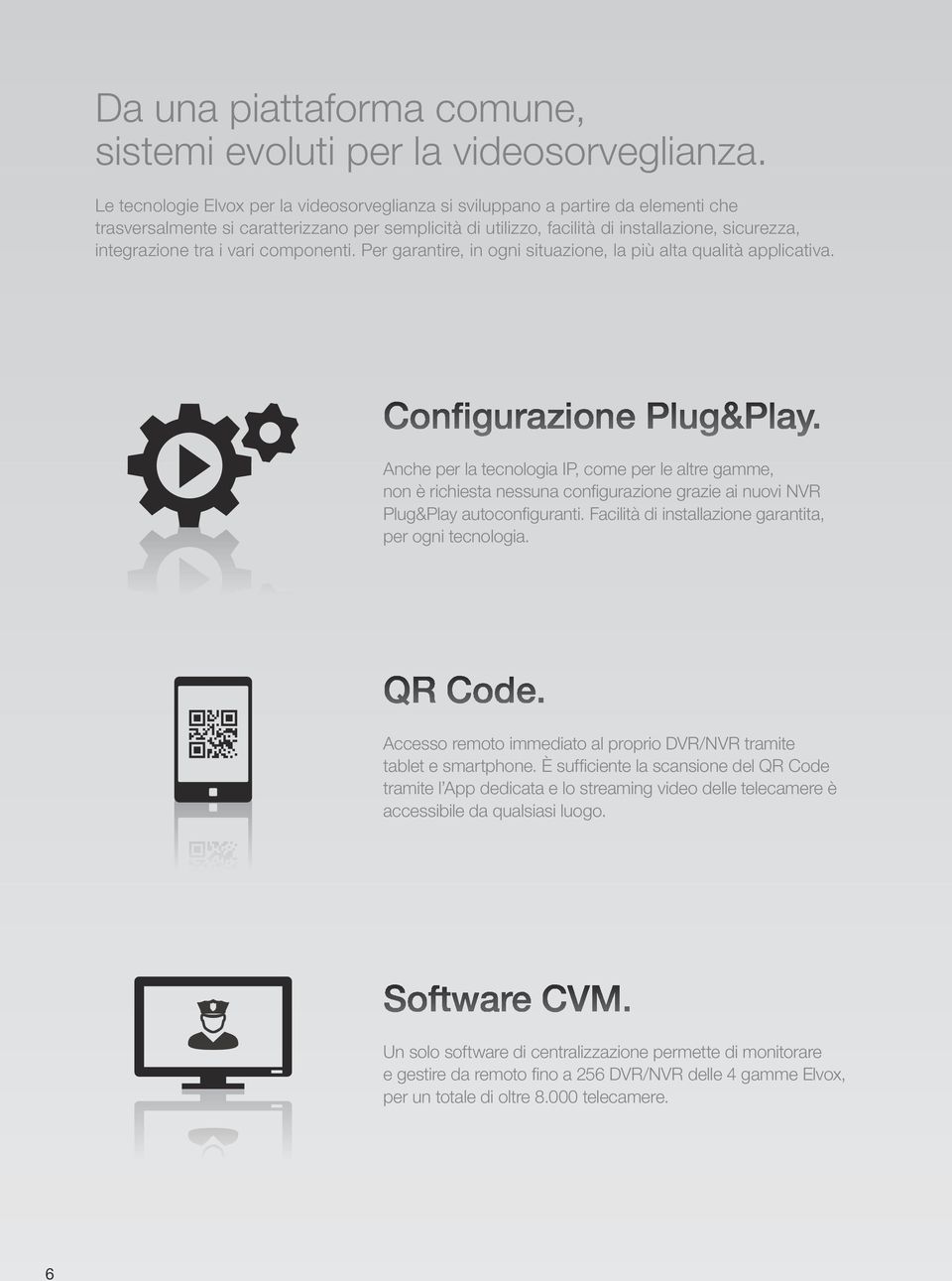 tra i vari componenti. Per garantire, in ogni situazione, la più alta qualità applicativa. Configurazione Plug&Play.