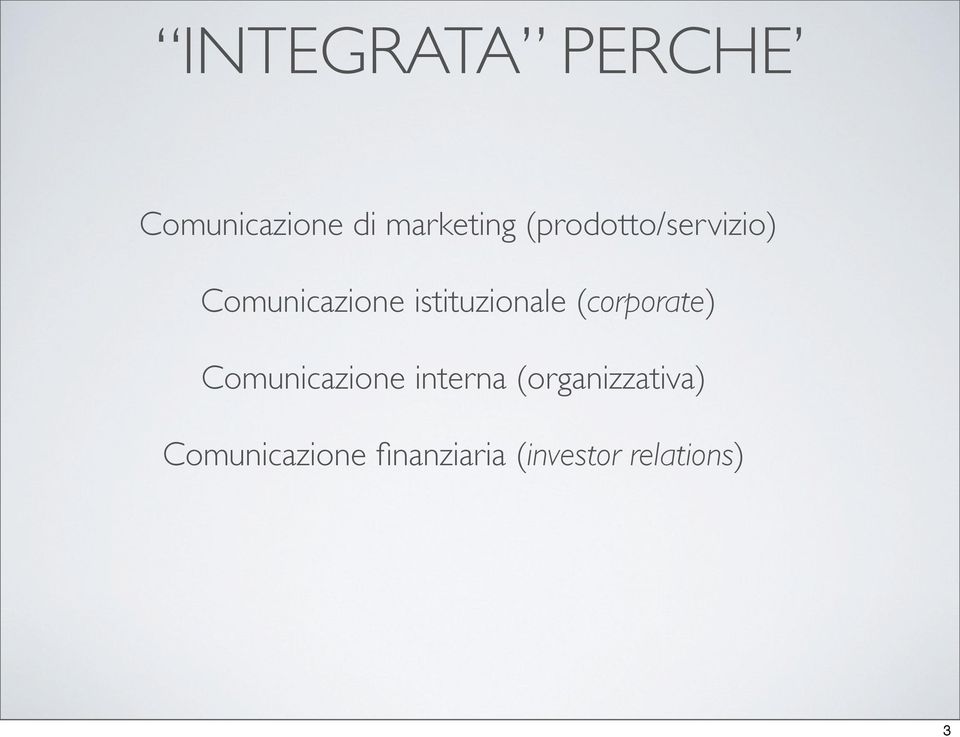 (corporate) Comunicazione interna