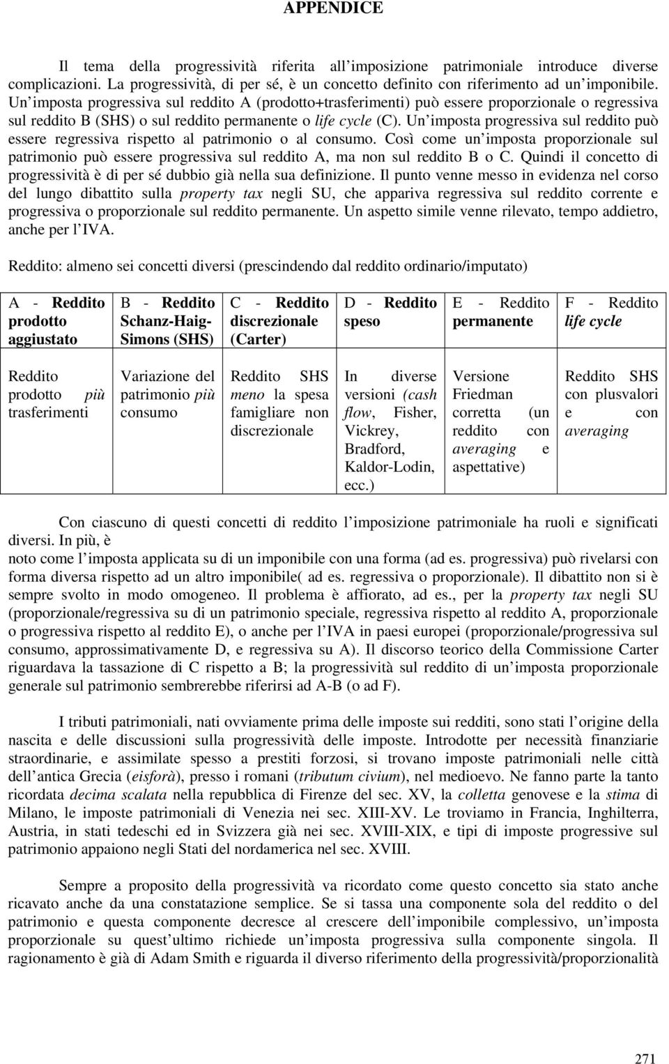 Un imposta progressiva sul reddito può essere regressiva rispetto al patrimonio o al consumo.