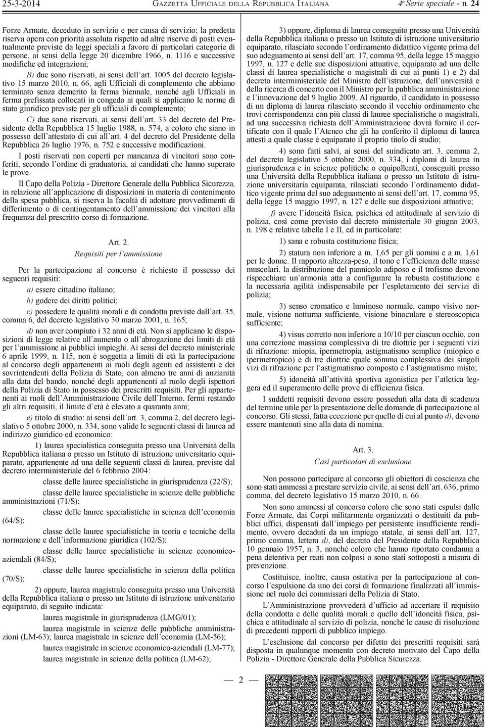 1005 del decreto legislativo 15 marzo 2010, n.
