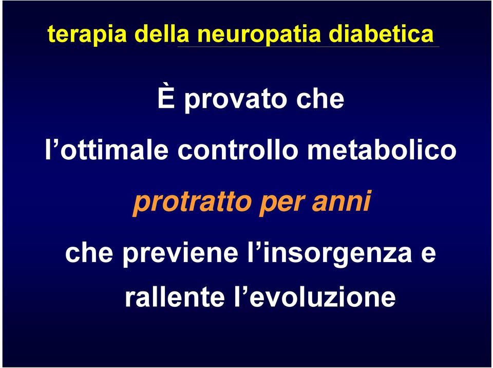 metabolico protratto per anni che