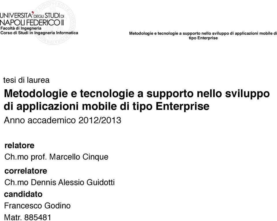 applicazioni mobile di Anno accademico 2012/2013! relatore!