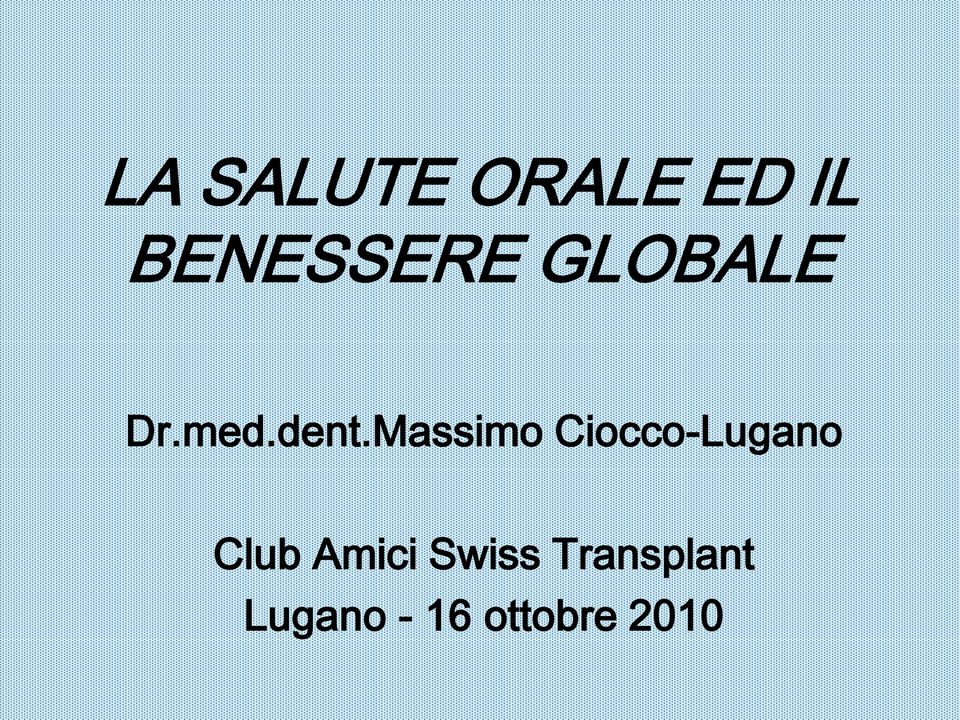 Massimo Ciocco-Lugano Club