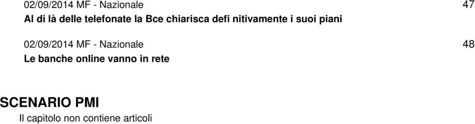 02/09/2014 MF - Nazionale Le banche online vanno in