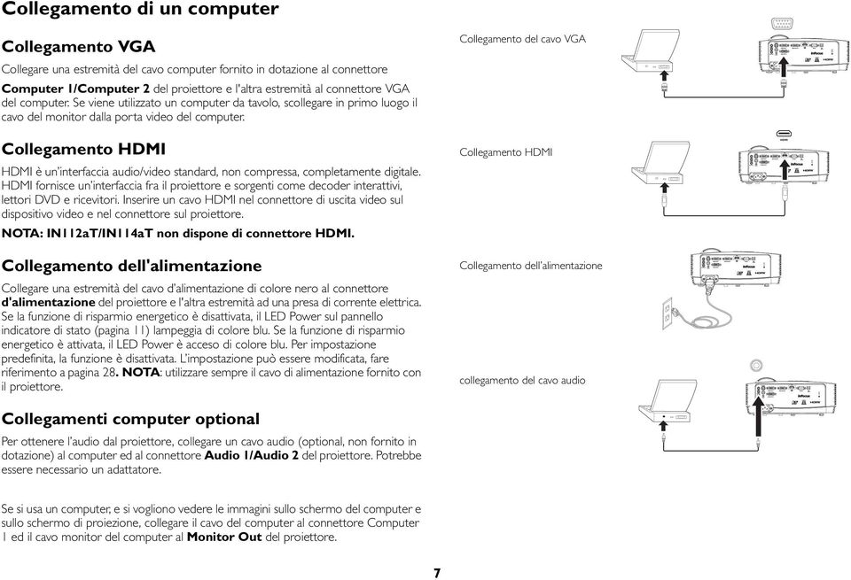 Collegamento HDMI HDMI è un interfaccia audio/video standard, non compressa, completamente digitale.