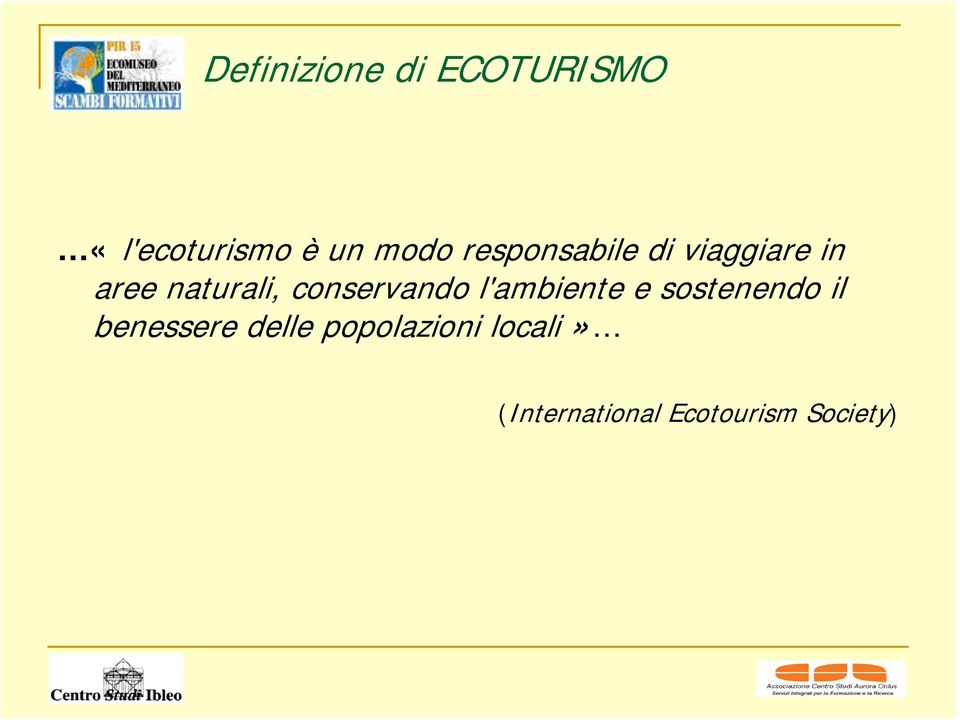 conservando l'ambiente e sostenendo il benessere